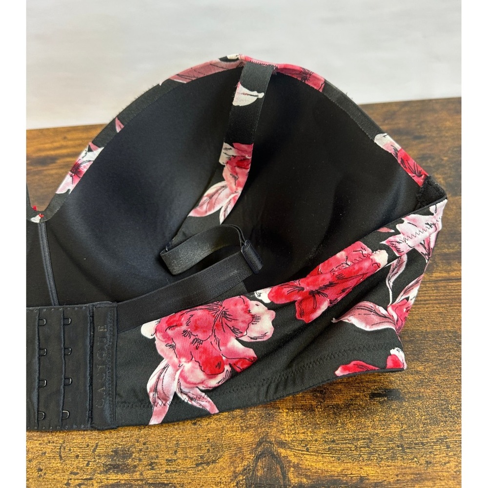 Cacique x Lane Bryant 42DD No-Wire T-Shirt Bra Floral Lightly Lined Wireless - Picture 6 of 12
